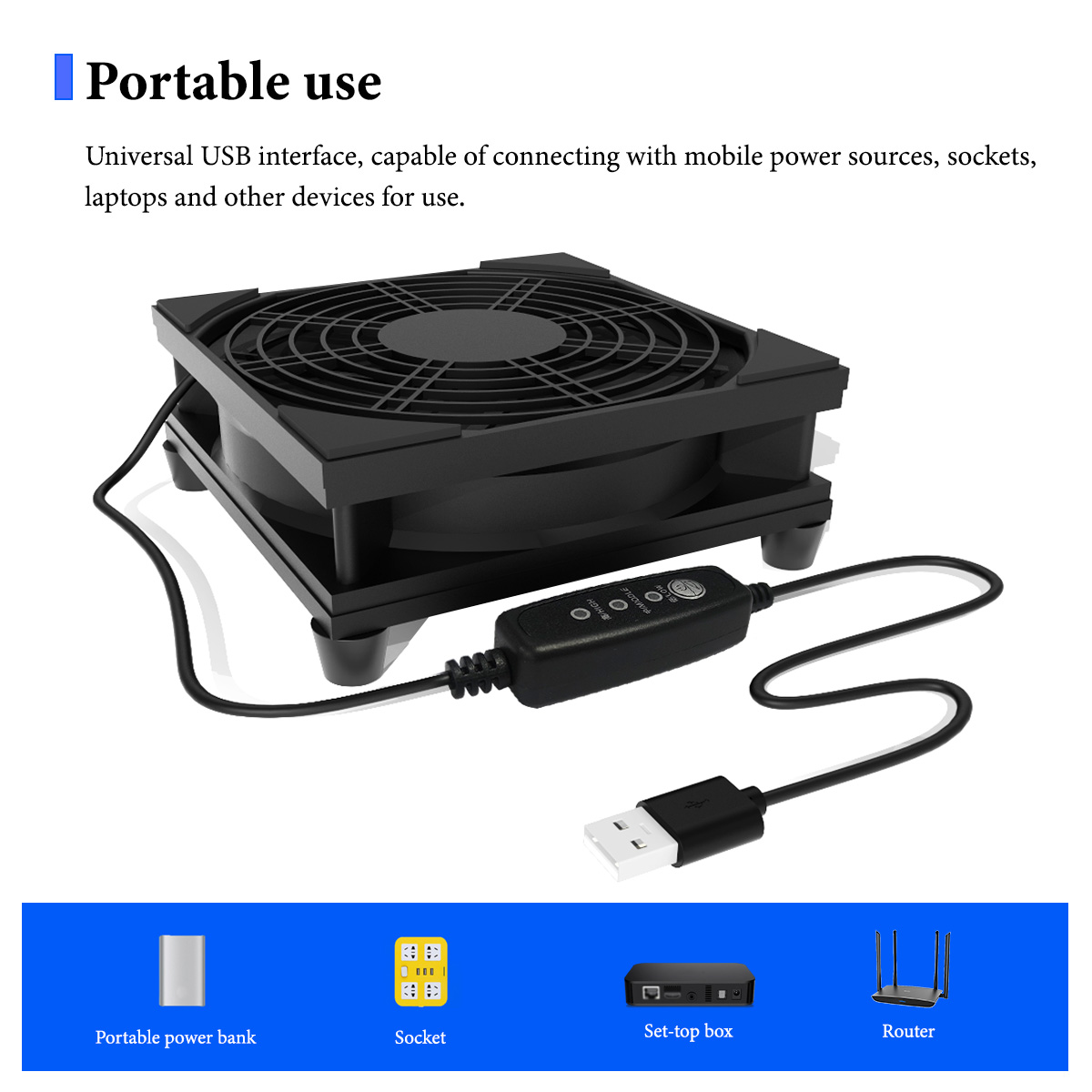 USB 3-Speed Quiet Cooling Fan  - đánh giá và giá Pc Power Supply
