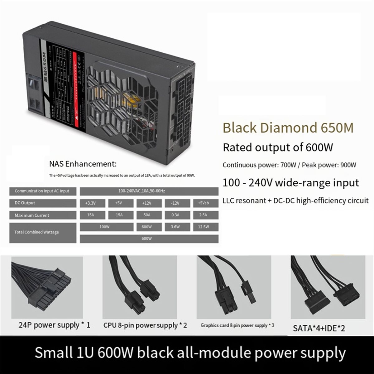 A14G Flex 600W Modular Power S - đánh giá và giá Flex Atx Power Supply 600W 1U