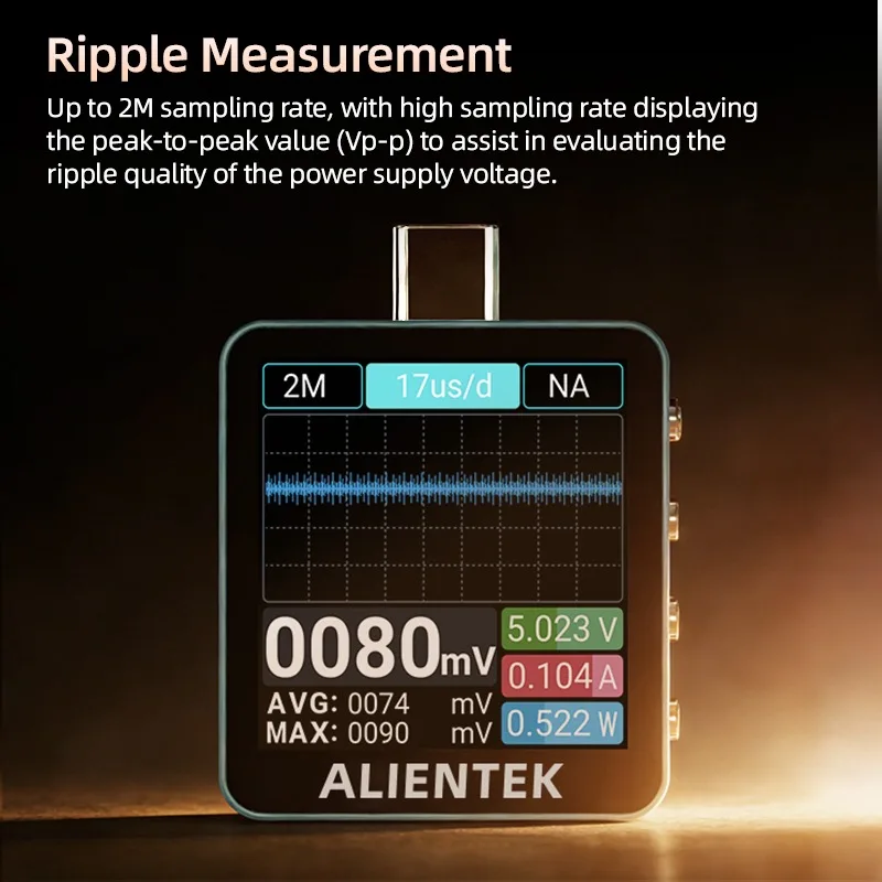 ALIENTEK C2 Color Screen Teste - đánh giá và giá Power Supply Tester