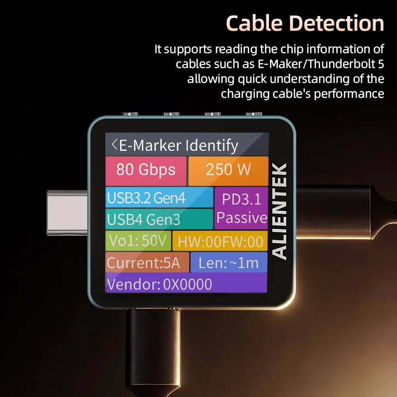 ALIENTEK C2 Color Screen Teste - đánh giá và giá Power Supply Tester