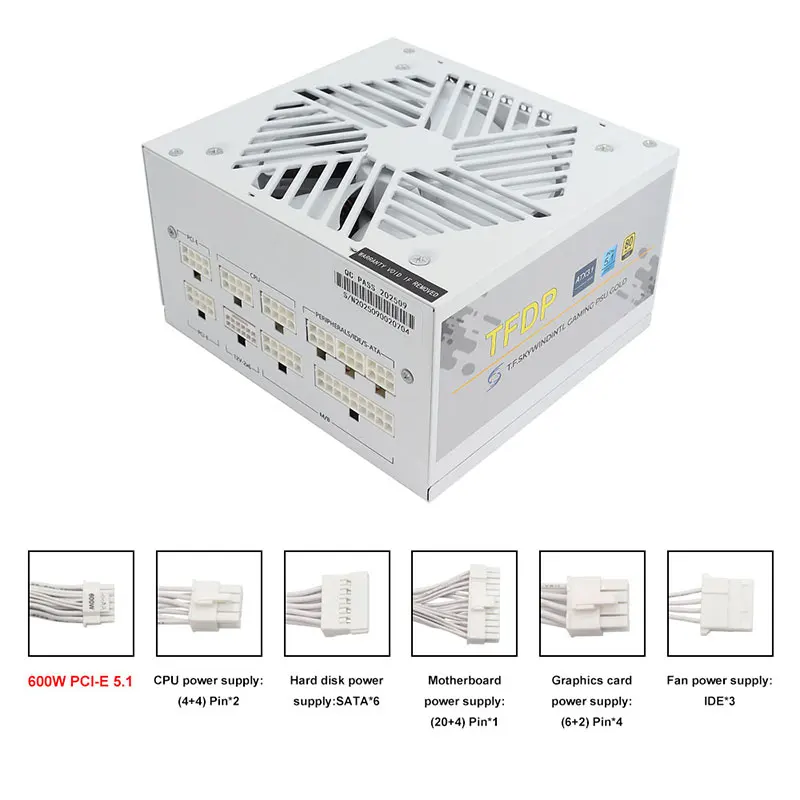 White 750w 850w 1000W 1200W Wa - đánh giá và giá Modular Power Supply