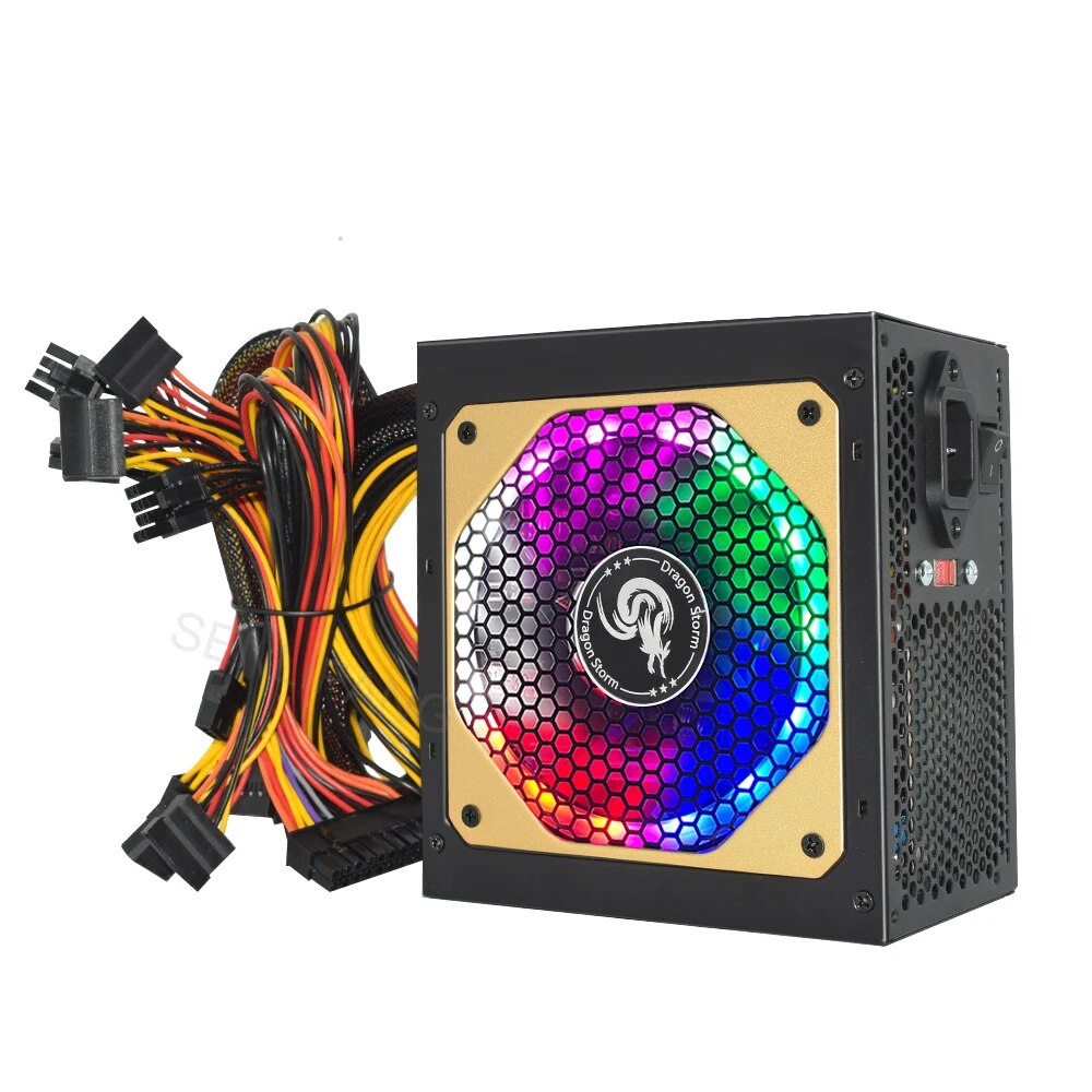 ATX 400W 600W 110-230V RGB 12V - đánh giá và giá Power Supply 650W